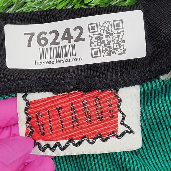 Vintage Gitano Cardigan Womens Small 22x26 Baggy Blue-Green 90s Y2K - Picture 11 of 13